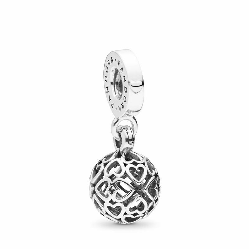 Pandora Australia Harmonious Hearts Dangle Charm - Sterling Silver | IMBPWN927